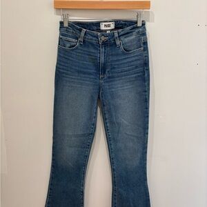 PAIGE Women's Flare Jeans in Classic Blue